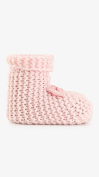 Купить Пинетки вязаные для девочки Very Socks 140 0-1 год Розовый Артикул: 2000999408113 Фото №2