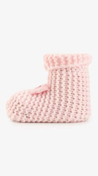 Купить Пинетки вязаные для девочки Very Socks 140 0-1 год Розовый Артикул: 2000999408113 Фото №3