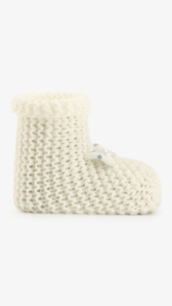 Купить Пинетки вязаные для мальчика Very Socks 140 0-1 год Молочный Артикул: 2000999408175 Фото №2