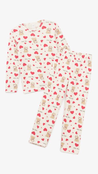 Купити Піжама для дівчинки DALMINA Little Bear 104 см Молочний Артикул: 2000999243790 Фото №8
