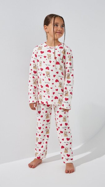 Купити Піжама для дівчинки DALMINA Little Bear 104 см Молочний Артикул: 2000999243790 Фото №2