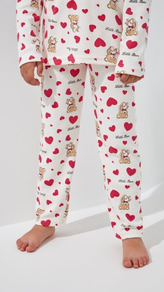 Купити Піжама для дівчинки DALMINA Little Bear 104 см Молочний Артикул: 2000999243790 Фото №4