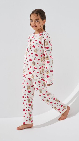 Купити Піжама для дівчинки DALMINA Little Bear 104 см Молочний Артикул: 2000999243790 Фото №5