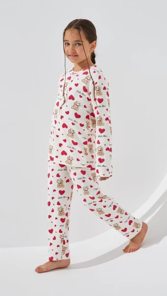 Пижама для девочки DALMINA Little Bear 104 см Молочный  Фото №4