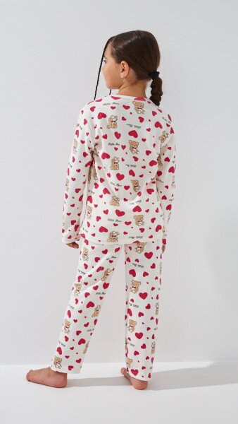 Купити Піжама для дівчинки DALMINA Little Bear 104 см Молочний Артикул: 2000999243790 Фото №6