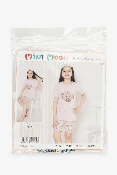 Купити Піжама для дівчинки Mini Moon 6374 110 см Персиковий Артикул: 2000991029309 Фото №17