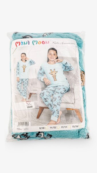 Купить Пижама для девочки Mini Moon 7000 13-14 лет Бирюзовый Артикул: 2000999346088 Фото №19