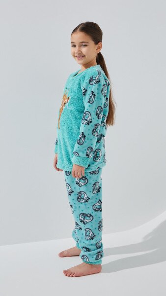 Купить Пижама для девочки Mini Moon 7000 13-14 лет Бирюзовый Артикул: 2000999346088 Фото №5