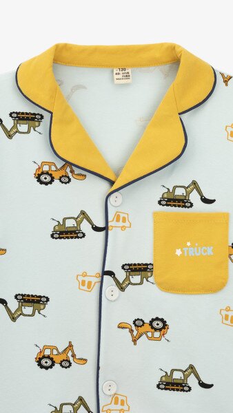Купить Пижама для мальчика 1118 92 см Голубой Артикул: 2000999423956 Фото №3