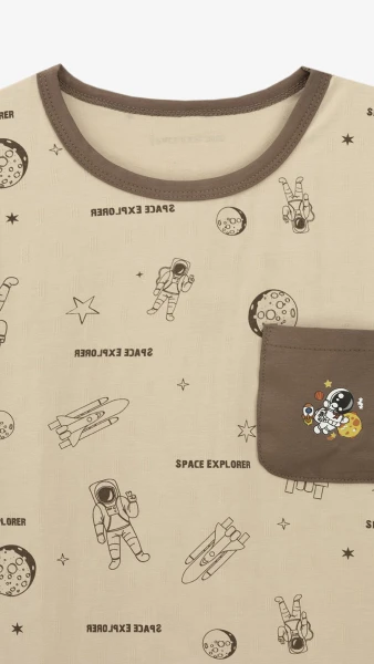 Купить Пижама для мальчика 1125 134 см Бежевый Артикул: 2000999424151 Фото №9