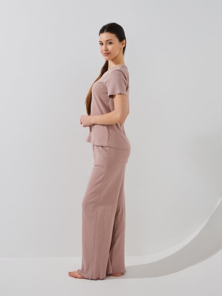 Купить Пижама женская Nicoletta S 47053 Кофейный Артикул: 2000999576553 Фото №4