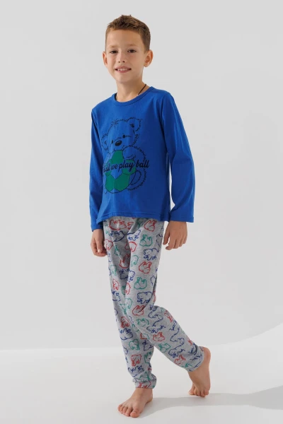Пижама для мальчика Cotton more 42018 2-3 года Синий (2000990731135A)  Фото №2