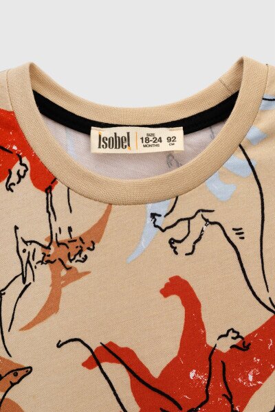 Купить Пижама для мальчика Isobel PJ-24204 9-12 мес Бежевый (2000990733498A) Артикул: 2000990733498 Фото №3
