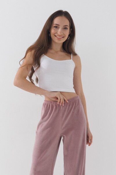 Купить Пижама низ штаны женские Fleri F60148 40 Пепел розы (2000990769121A) Артикул: 2000990769121 Фото №3