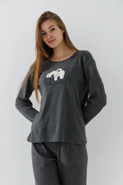 Пижама женская Cotton more 34582 S Серый  Фото №1