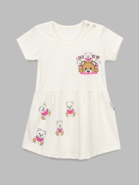 Купить Платье для девочки Baby Show 13151 68 см Молочный (2000990473813S) Артикул: 2000990473813 Фото №1