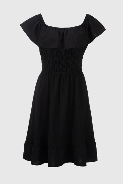 Купити Сукня однотонна жіноча 2424 XS Чорний Артикул: 2000990649805 Фото №6