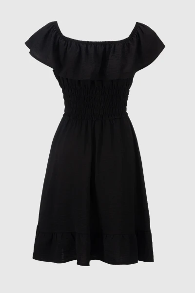 Купити Сукня однотонна жіноча 2424 XS Чорний Артикул: 2000990649805 Фото №8