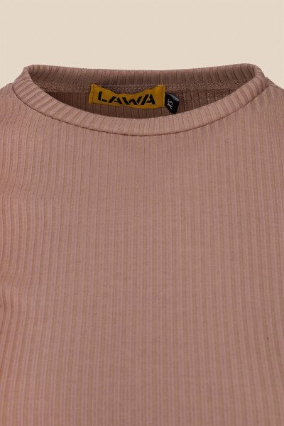 Купити Сукня однотонна жіноча LAWA WBC02371 M Мокко Артикул: 2000990639141 Фото №7