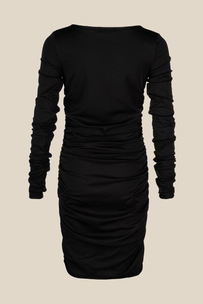 Купить Платье однотонное женское LAWA WTC02427 XS Черный Артикул: 2000990927415 Фото №9