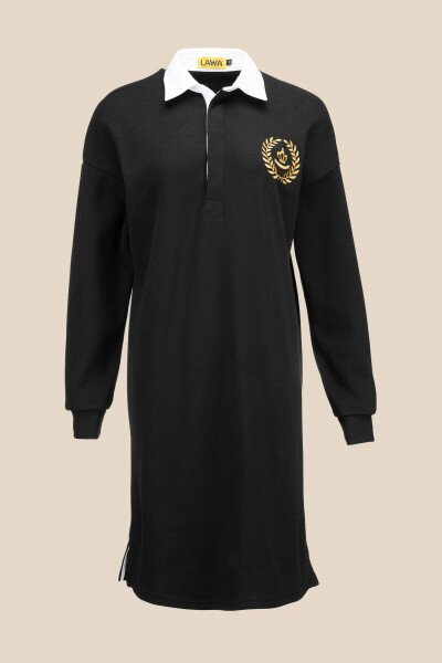 Купить Платье с принтом женское LAWA E-WT02301 XS Черный Артикул: 2000990806635 Фото №7