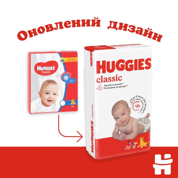 Купить Подгузники Huggies Classic 3 Jumbo 3ДЖАМБО58 9401071 58 шт. (5029053543109) Артикул: 5029053543109 Фото №2