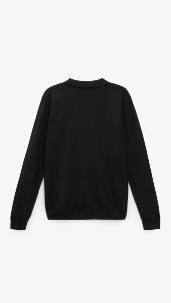 Купить Поло однотонный мужской GENUA G01205-0005 M Черный Артикул: 2000999472268 Фото №9