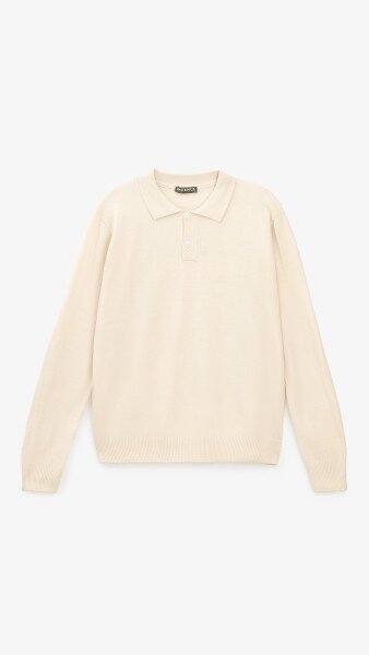 Купить Поло однотонный мужской GENUA G01205-0005 M Молочный Артикул: 2000999472305 Фото №6