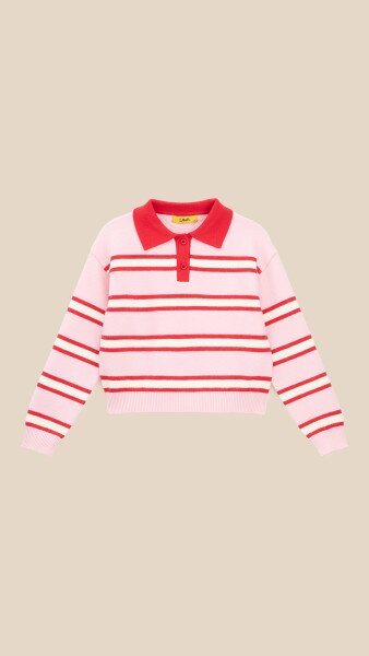 Купить Поло с узором для девочки LAWA GBC02358 128 см Розовый Артикул: 2000999563881 Фото №6