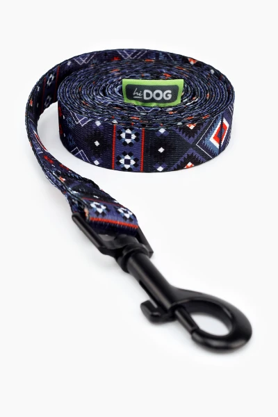 Поводок ТМ HIDOG &quot;Aztec purple&quot; , ширина 20 мм (довжина 152 см) (2100102326010A)(SN)  Фото №1