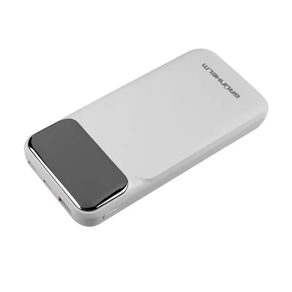 Купить Повербанк GRUNHELM GP-10WQC 10000 mAh; быстрая зарядка 22.5W Белый Артикул: 6990001375266 Фото №2