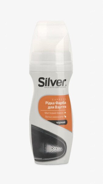 Купити Рідка крем-фарба для взуття Silver 75 мл Чорний Артикул: 8690757001058 Фото №1