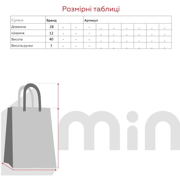 size grid