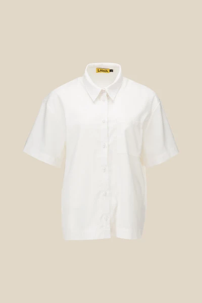 Купить Рубашка однотонная женская LAWA K-WTC02392 XL Молочный Артикул: 2000990648853 Фото №6