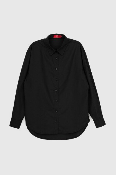 Купити Сорочка однотонна жіноча LAWA CTM WTC02313 2XL Чорний Артикул: 2000989924395 Фото №6
