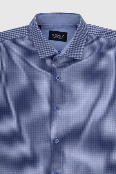 Купити Сорочка з візерунком для хлопчика Deniz 606 158 см Блакитний (2000990524843D)(SC) Артикул: 2000990524843 Фото №9