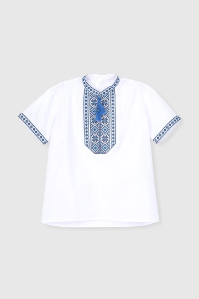 Рубашка с вышивкой КОЗАЧОК КОЗАК 110 см Голубой (2000989883234S)(SC)  Фото №0