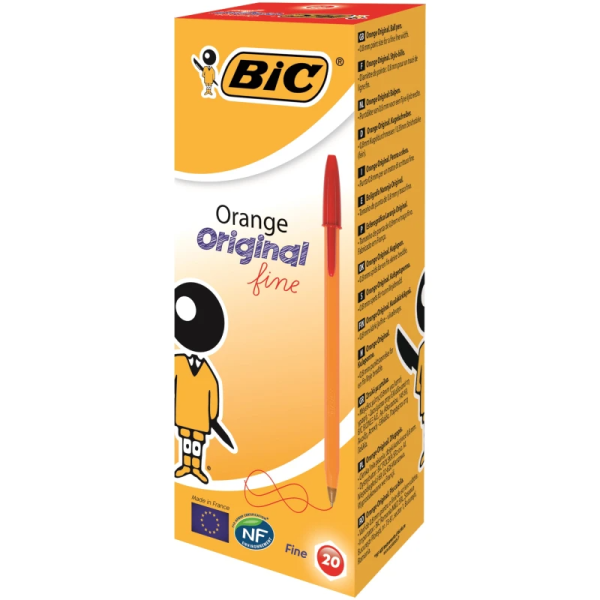 Купить Ручка шариковая "BIC" Orange 1199110112 Красный (70330101609)(SC) Артикул: 0070330101609 Фото №3