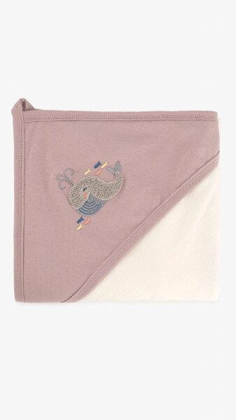 Купить Полотенце Unisex с уголком для малыша Ramel 319 80 х 90 см Фиолетовый Артикул: 2000999332203 Фото №3