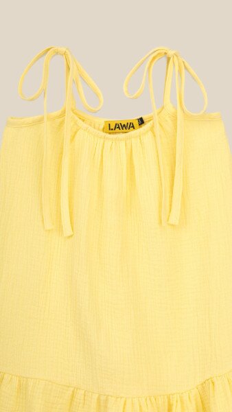 Купити Сарафан для дівчинки LAWA GTC02318 134 см Жовтий Артикул: 2000999213458 Фото №7