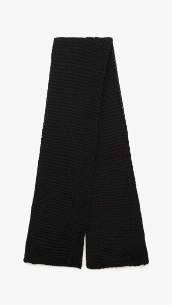 Купить Шарф женский LO-1 One Size Черный Артикул: 2000999275876 Фото №2