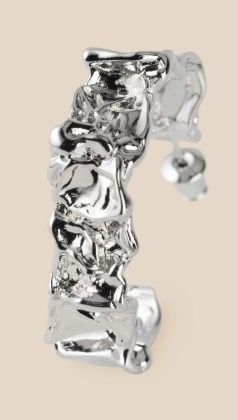 Купити Сережки жіночі "Sculptural metal" LAWA WBJ02610 Малий Срібний Артикул: 2000999550669 Фото №2