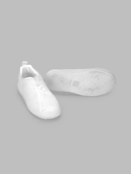 Силиконовые бахилы от дождя для мужчин Y188-X 41-42 Белый (2000990498717A)  Фото №4
