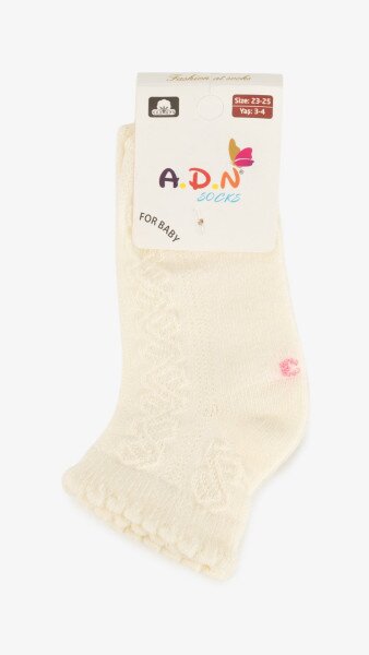 Купить Носки для девочки ADN Kids 1307 80-92 см Молочный Артикул: 2000999220463 Фото №4