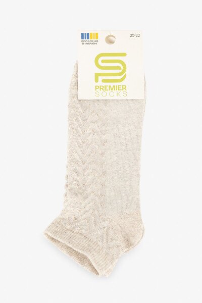 Купить Носки для девочки Premier Socks 15Д-4А 18-20 Бежевый Артикул: 2000991062405 Фото №6