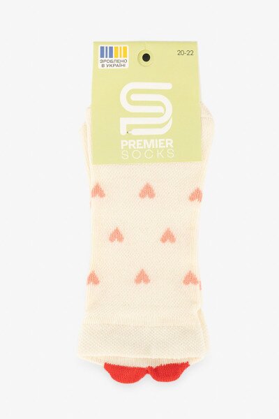 Купити Шкарпетки для дівчинки Premier Socks 16Д-4/3Д 20-22 Молочний Артикул: 2000991062375 Фото №7