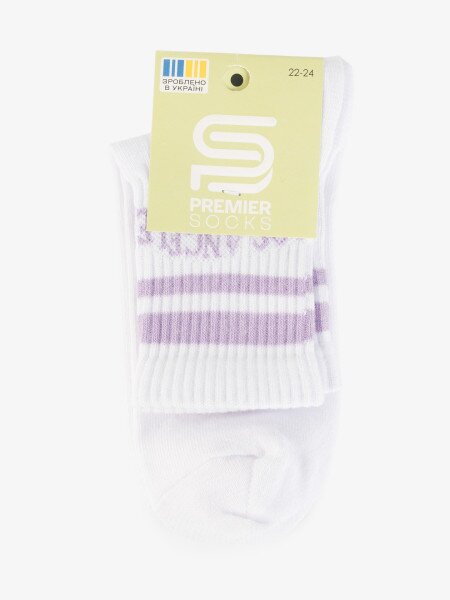 Купить Носки для девочки PremierSocks 16Д-1ВР 22-24 Белый Артикул: 4820203396924 Фото №4
