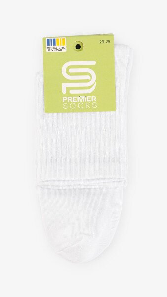 Купити Шкарпетки для хлопчика Premier Socks ВС/рубчик 16-18 Білий Артикул: 4820203375417 Фото №3