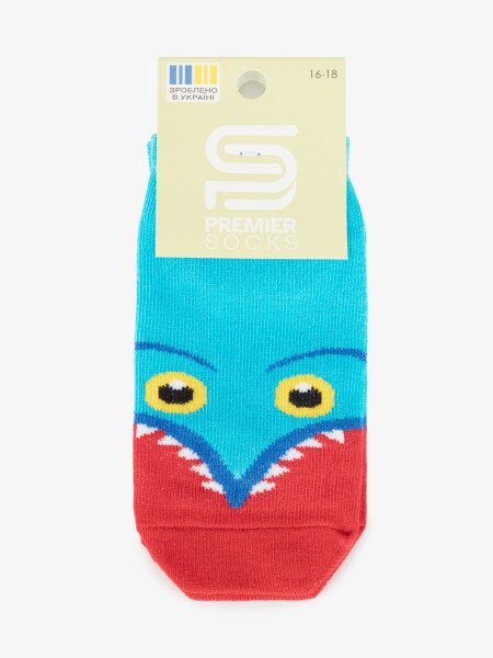 Купить Носки короткие для мальчика PremierSocks 16Д-32 14-16 Голубой Артикул: 4820203391677 Фото №3