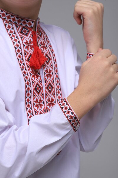 Купити Сорочка з вишивкою для хлопчика КОЗАЧЕК КОЗАК 92 см Червоний (2000902346938D)(SC) Артикул: 2000902346938 Фото №3